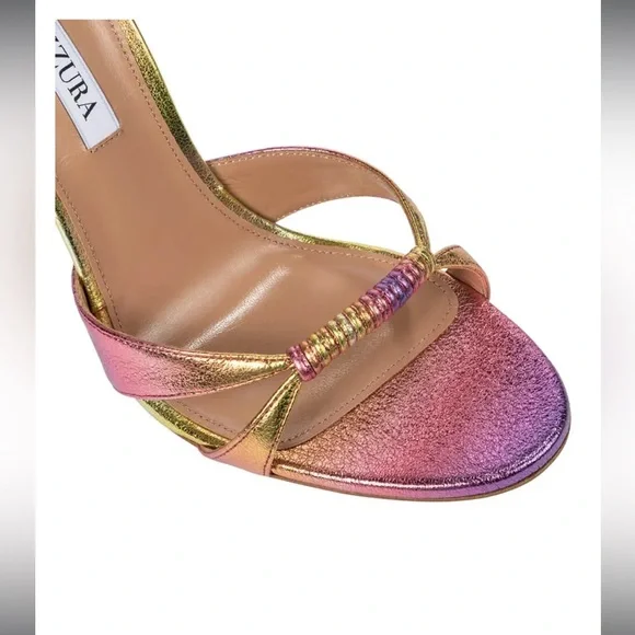 Aquazzura Sole Sandal 105 in
Tropical Sunset - Picture 3 of 8